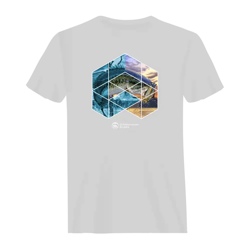 Fishing Geometry Man T-Shirt