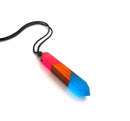 UNIQUE RESIN WOOD NECKLACE