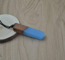 UNIQUE RESIN WOOD NECKLACE