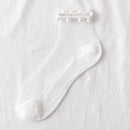 2 PAIRS TRANSPARENT PEARL SOCKS