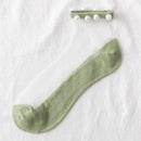 2 PAIRS TRANSPARENT PEARL SOCKS
