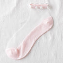 2 PAIRS TRANSPARENT PEARL SOCKS
