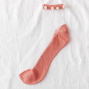 2 PAIRS TRANSPARENT PEARL SOCKS