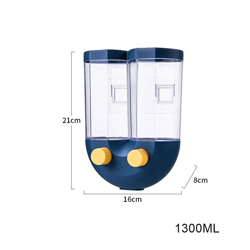 DOUBLE WALL MOUNTED FOOD DISPENSER