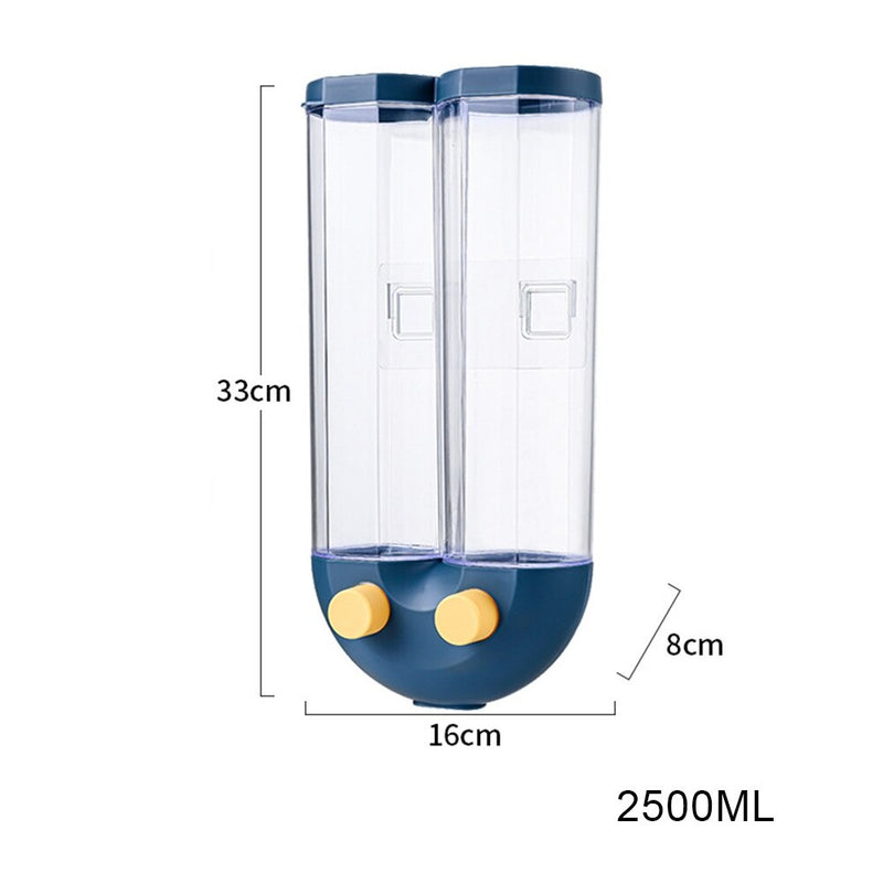 DOUBLE WALL MOUNTED FOOD DISPENSER