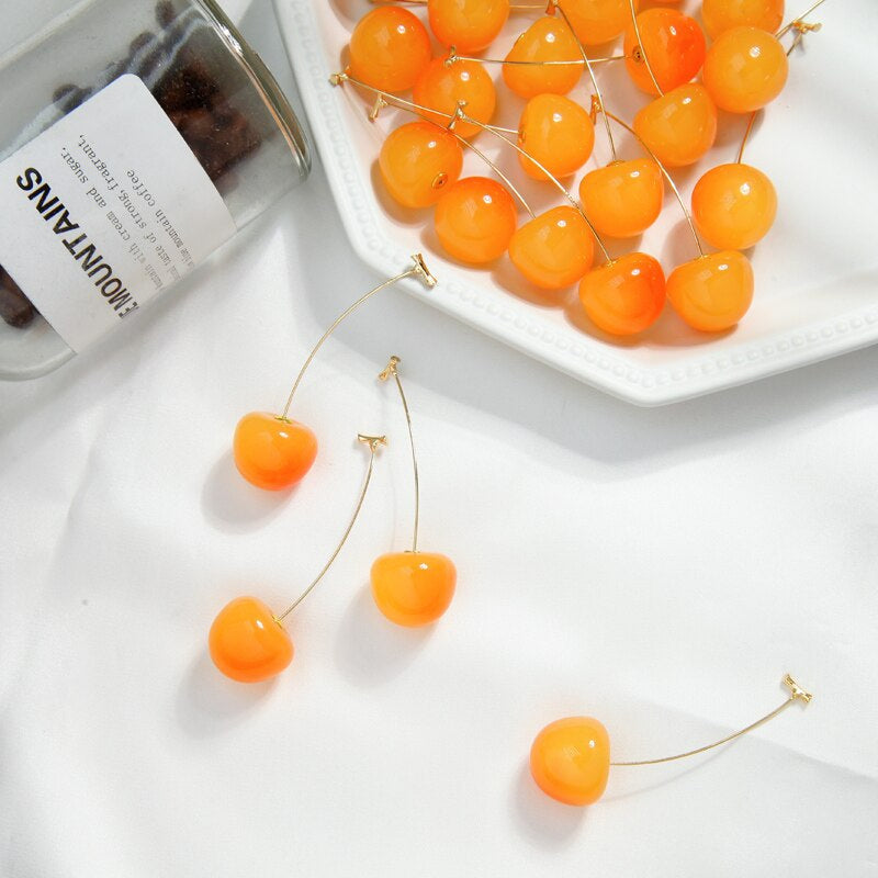 CHERRY FRUIT EUROPEAN STYLE EARRINGS