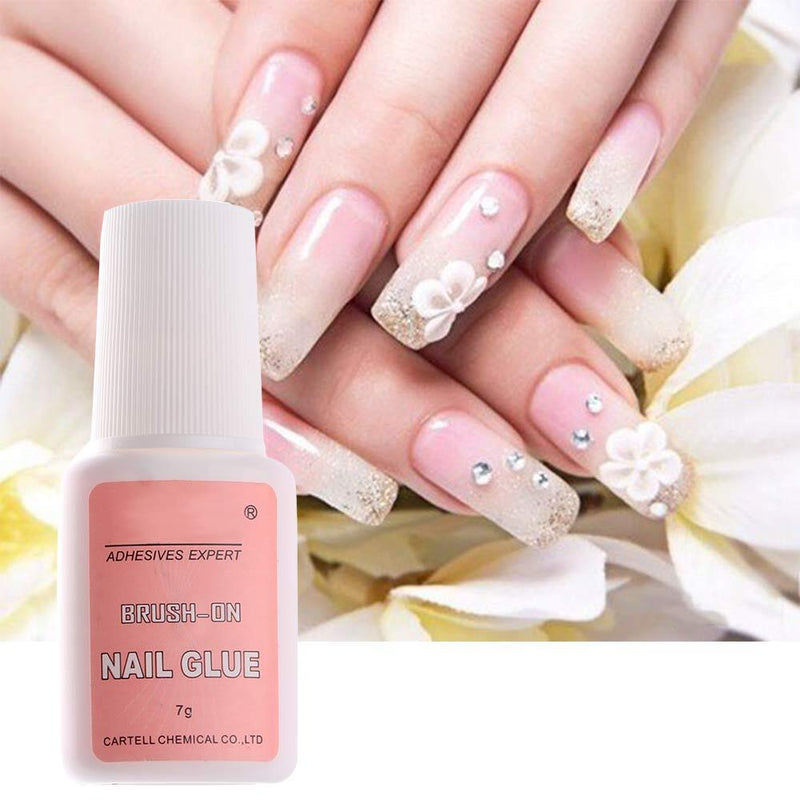100 PCS/SET WHITE FRENCH MANICURE AND FAST DRYING NAIL GLUE