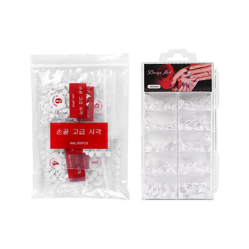 100 PCS/SET WHITE FRENCH MANICURE AND FAST DRYING NAIL GLUE