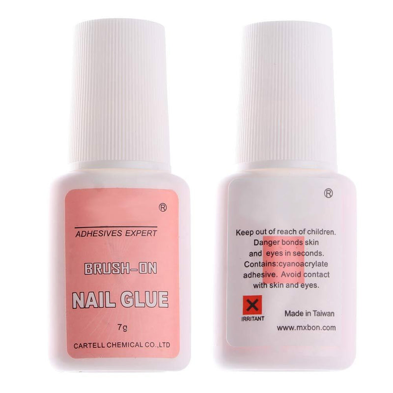 100 PCS/SET WHITE FRENCH MANICURE AND FAST DRYING NAIL GLUE