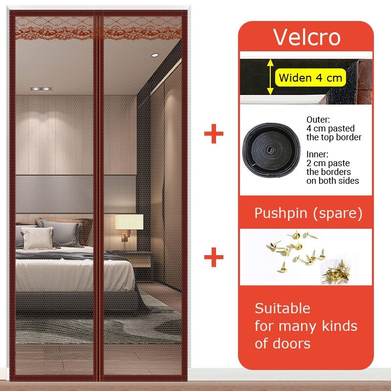 HANDS-FREE AUTOMATIC CLOSING MAGNETIC MOSQUITO NET