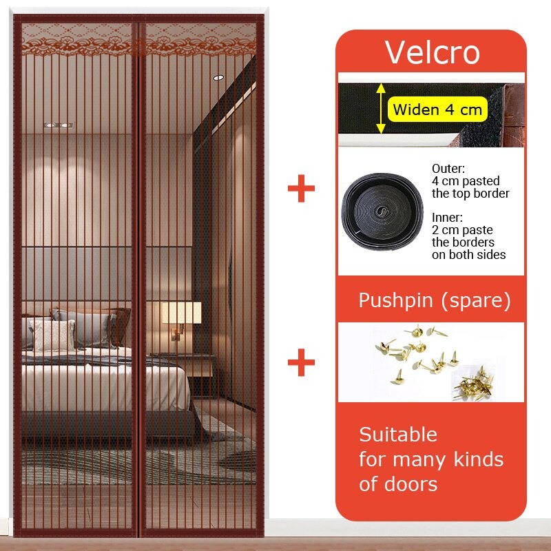 HANDS-FREE AUTOMATIC CLOSING MAGNETIC MOSQUITO NET