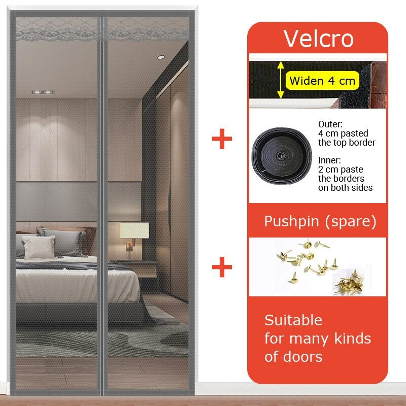 HANDS-FREE AUTOMATIC CLOSING MAGNETIC MOSQUITO NET