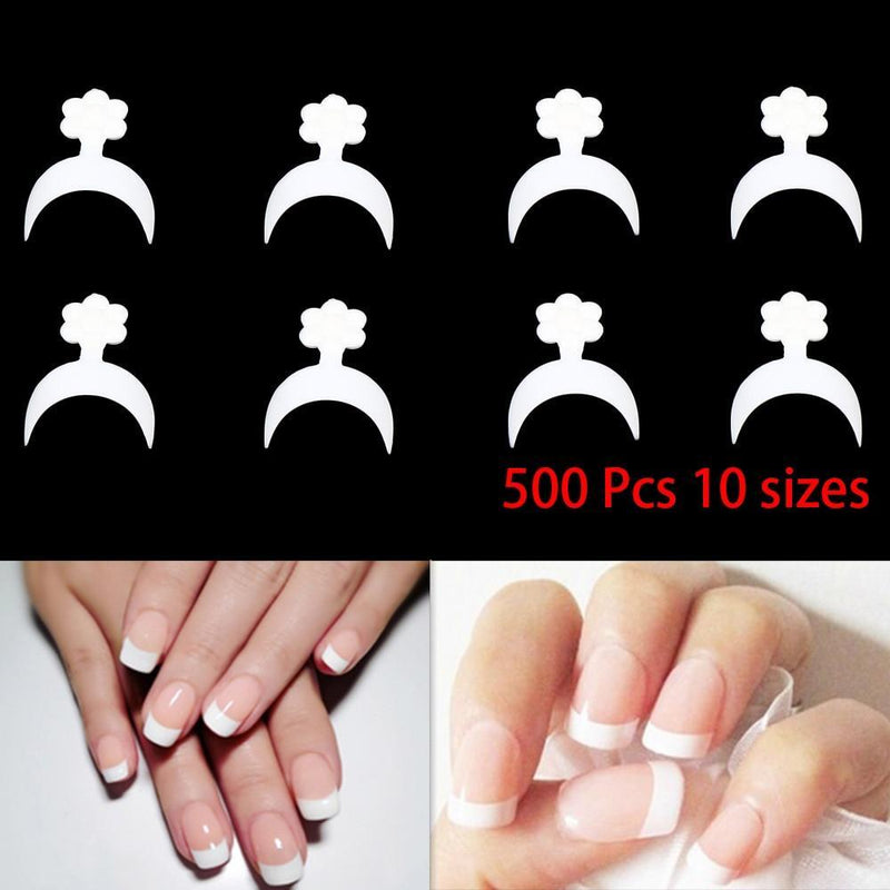 100 PCS/SET WHITE FRENCH MANICURE AND FAST DRYING NAIL GLUE