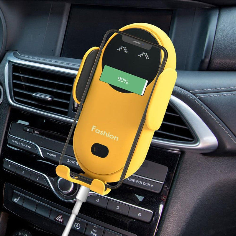 ROTATING INTELLIGENT CAR WIRELESS PHONE CHARGER