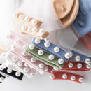 2 PAIRS TRANSPARENT PEARL SOCKS